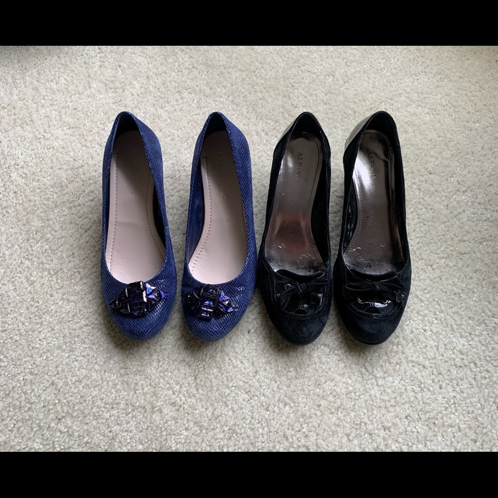 Women’s wedge shoes (2 pairs)